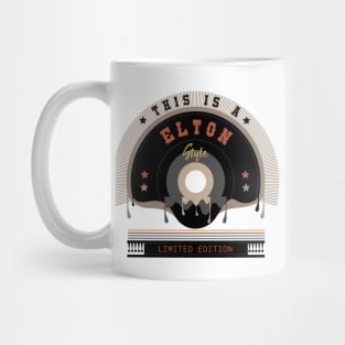 Elton Name Style Mug